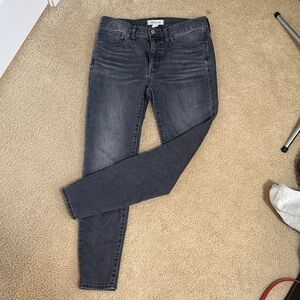 Madewell Dark Gray Skinny Jeans